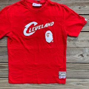 A Bathing Ape Cleveland NBA Basketball Jersey Shirt